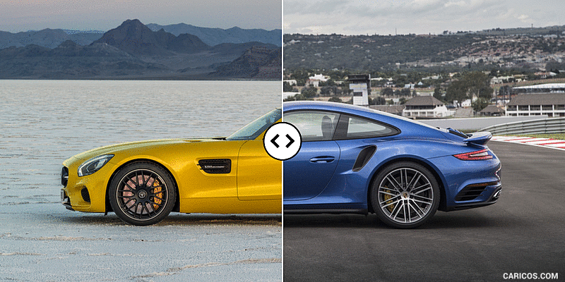 Mercedes-AMG GT S vs. Porsche 911 Turbo: Side - Comparison #1
