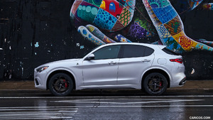 2018 Alfa Romeo Stelvio Quadrifoglio (Color: Trofeo White) - Side