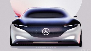 2019 Mercedes-Benz Vision EQS Concept - Design Sketch | HD ...