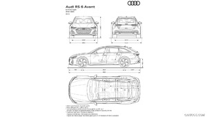 2020 Audi RS 6 Avant - Dimensions