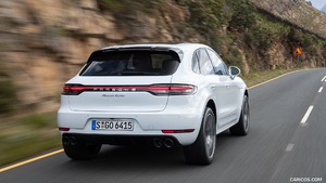 2020 Porsche Macan Turbo (Color: Carrara White Metallic) - Rear
