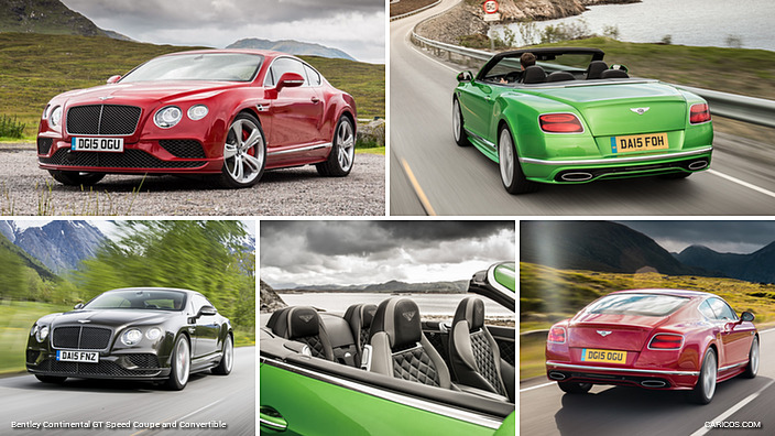 2016 Bentley Continental GT Speed Coupe and Convertible