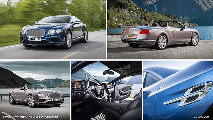 2016 Bentley Continental GT V8 Coupe and Convertible