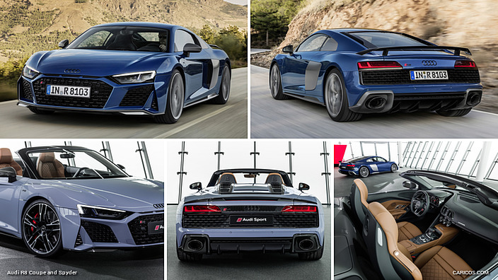 2019 Audi R8 Coupe and Spyder