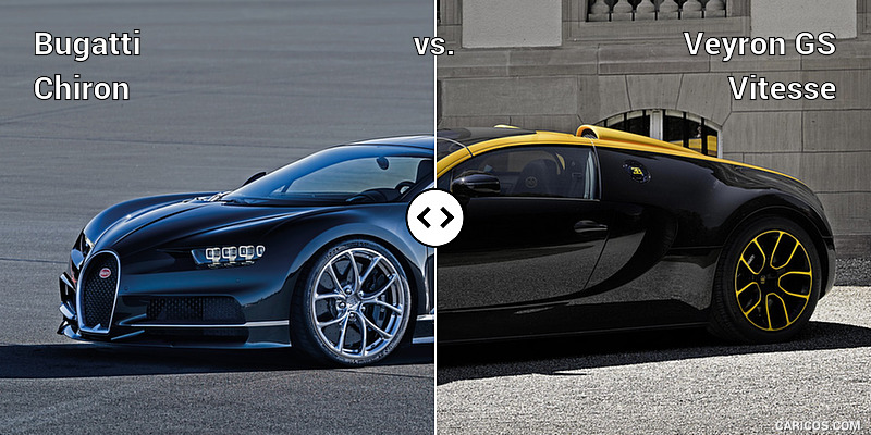 Bugatti Chiron vs. Veyron GS Vitesse