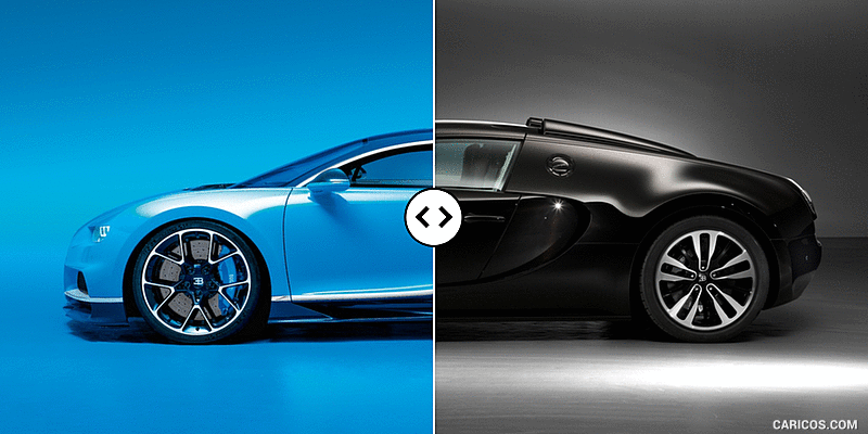 Bugatti Chiron vs. Veyron GS Vitesse