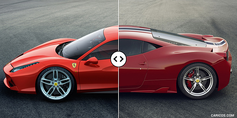 Ferrari 488 Vs 458 Speciale