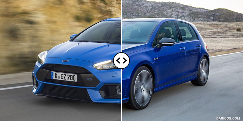 Ford Focus RS vs. VW Golf R