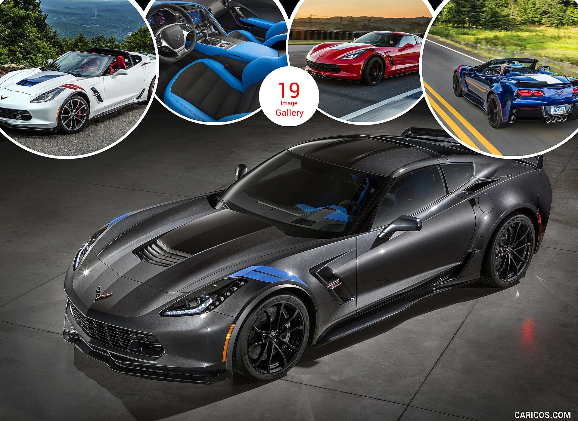 Chevrolet Corvette Grand Sport 2017 – Miniature 1/18 – GT Spirit – Gris